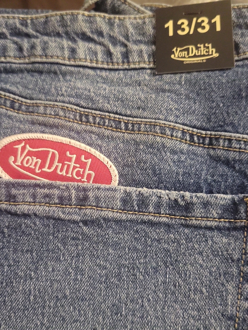 Von Dutch Tattoo Wide Leg Jeans - Picture 4 of 5